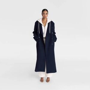 KBB by KAHLANA Women's 'The Maxi
Coat' - Navy Blue L